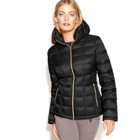 michael kors castlewood packable down puffer coat|Michael Kors ultra lightweight down.